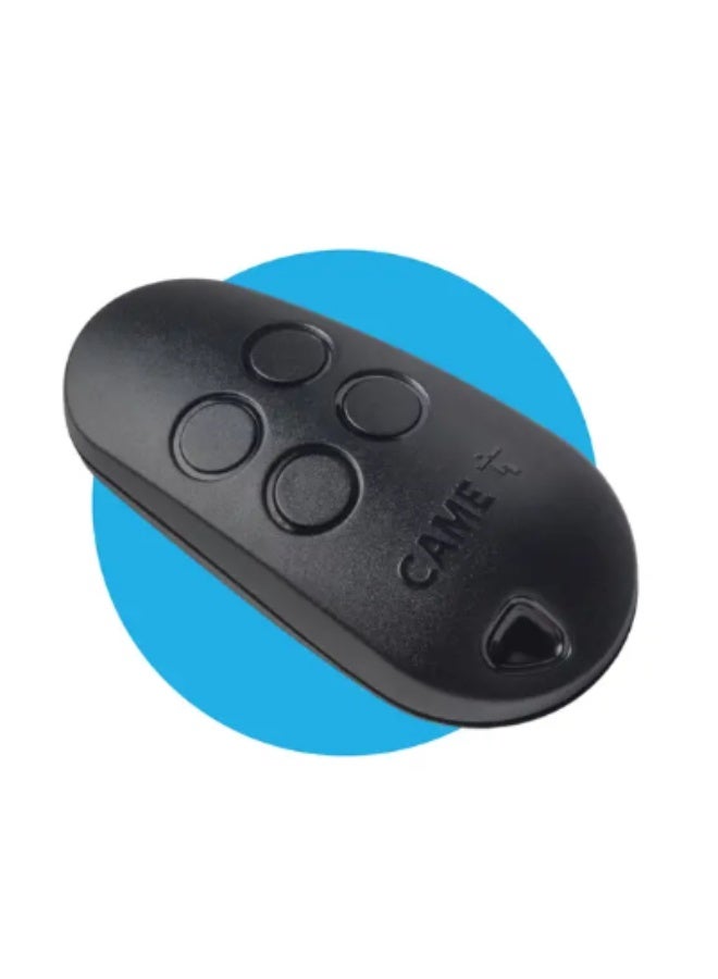 CAME TOP44FGN 4 Channel Black Remote Control with Fixed Code and Self-Learning Function for Easy Duplication Multi-User Frequency 433.92 MHz Compatible with CAME Models Only - Image 3