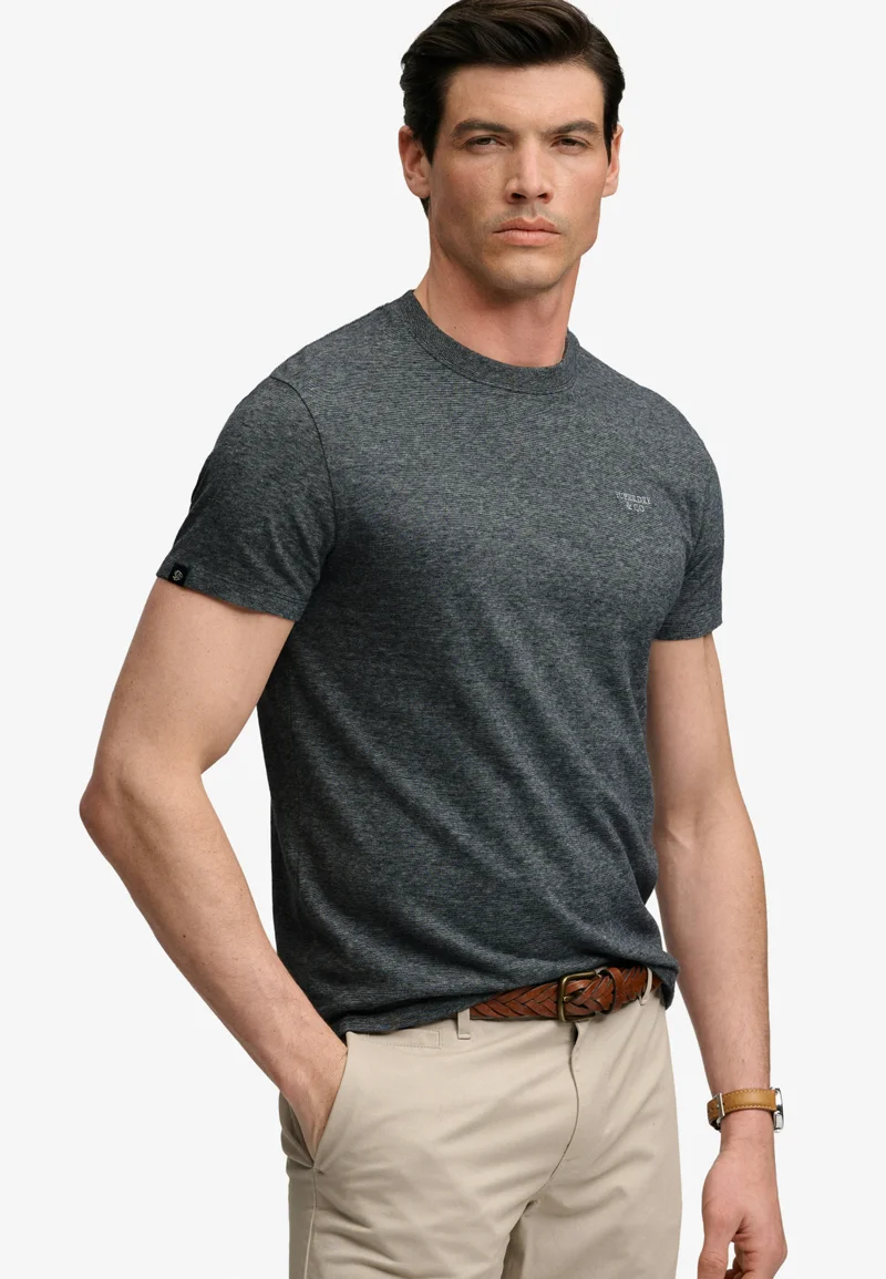 Superdry  Essential Stacked Logo Embroidered T-shirt for Men | Best Price UAE