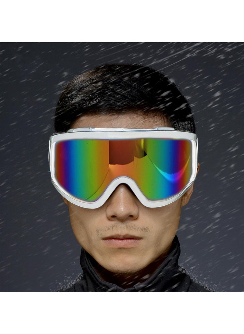 Generic - 2 Pcs Ski Goggles Over Glasses Snow Goggles for Skiing Anti-fog Anti-glare Ski Goggles, Wind Resistance Goggles, Helmet Compatible, for Kids, Teens, Youth, Boys, Girls, Men and Women - Image 1