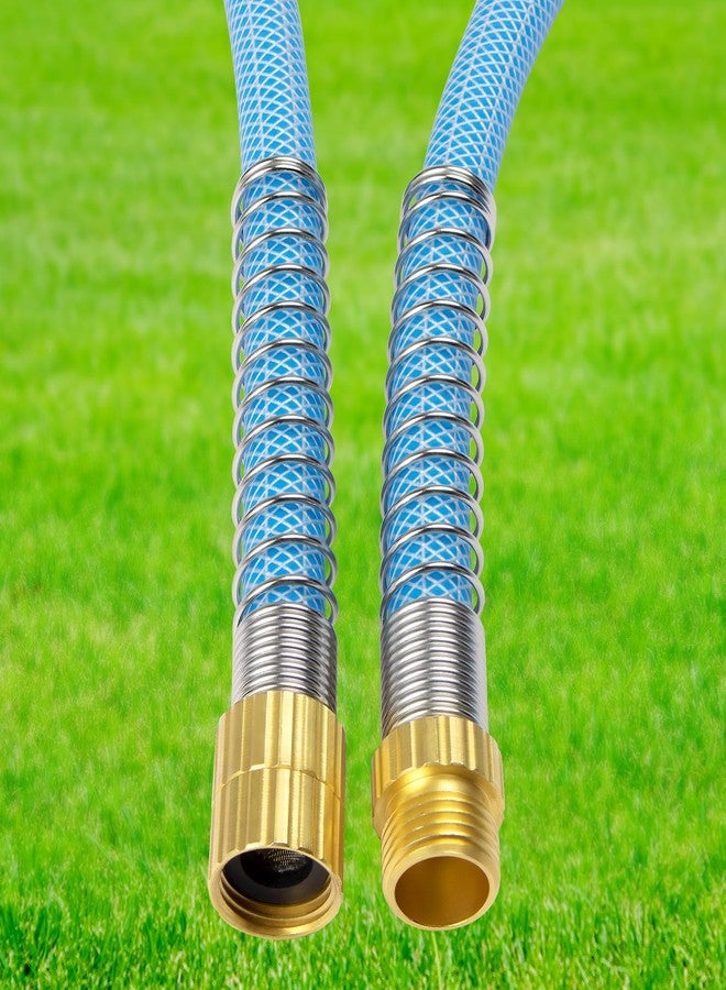 Fevone Garden Hose 50 ft, Drinking Water Safe, Flexible and Lightweight - Kink Free, Easy to Coil, Strain Relief Ends, 3/4" Solid Brass Fittings - No Leak, 5/8" ID, RV Water Hose - Image 5