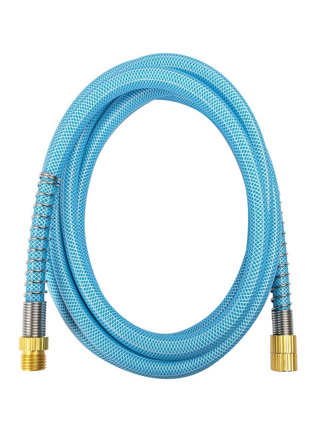 Fevone Garden Hose 50 ft, Drinking Water Safe, Flexible and Lightweight - Kink Free, Easy to Coil, Strain Relief Ends, 3/4" Solid Brass Fittings - No Leak, 5/8" ID, RV Water Hose - Image 1