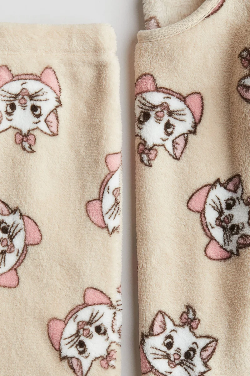 H&M Printed velour pyjamas