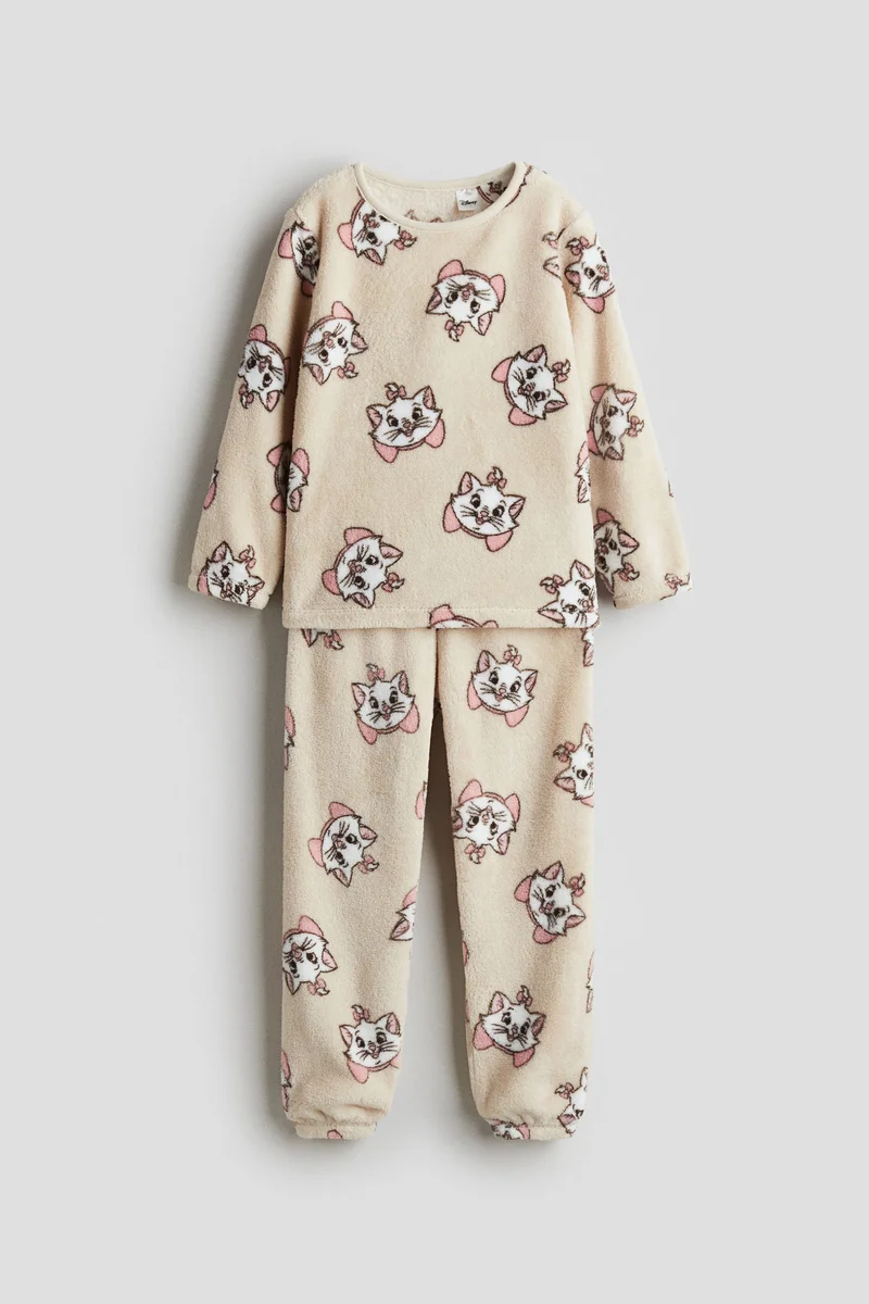 H&M Printed velour pyjamas