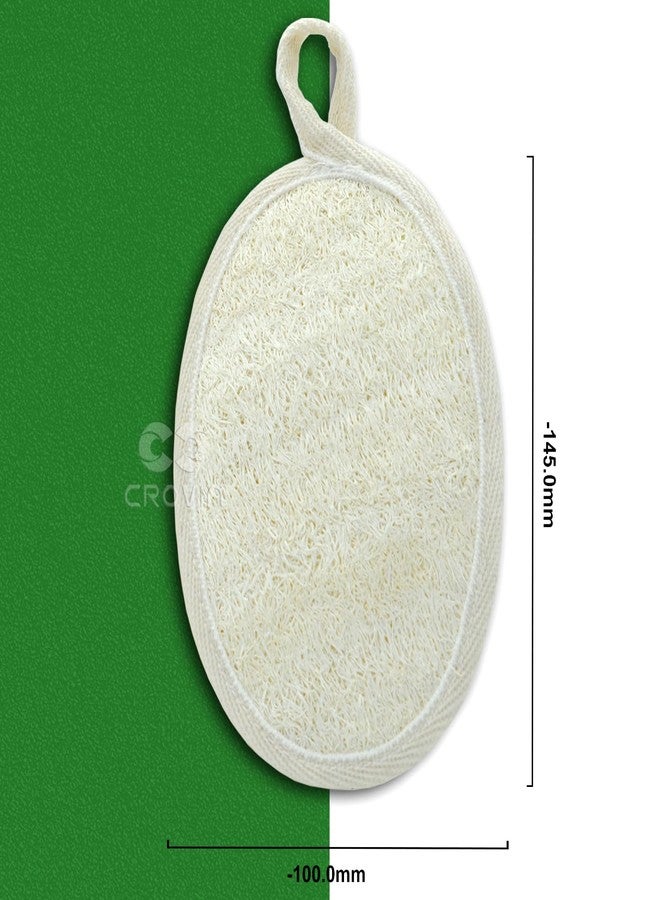 CROVIN Natural Loofah Exfoliating Body Scrubber, Made with Natural Shower Loofah Sponge for Men and Women’s SPA (Pack of 2) - Image 2