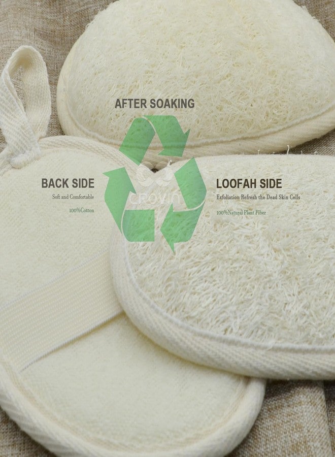 CROVIN Natural Loofah Exfoliating Body Scrubber, Made with Natural Shower Loofah Sponge for Men and Women’s SPA (Pack of 2) - Image 5
