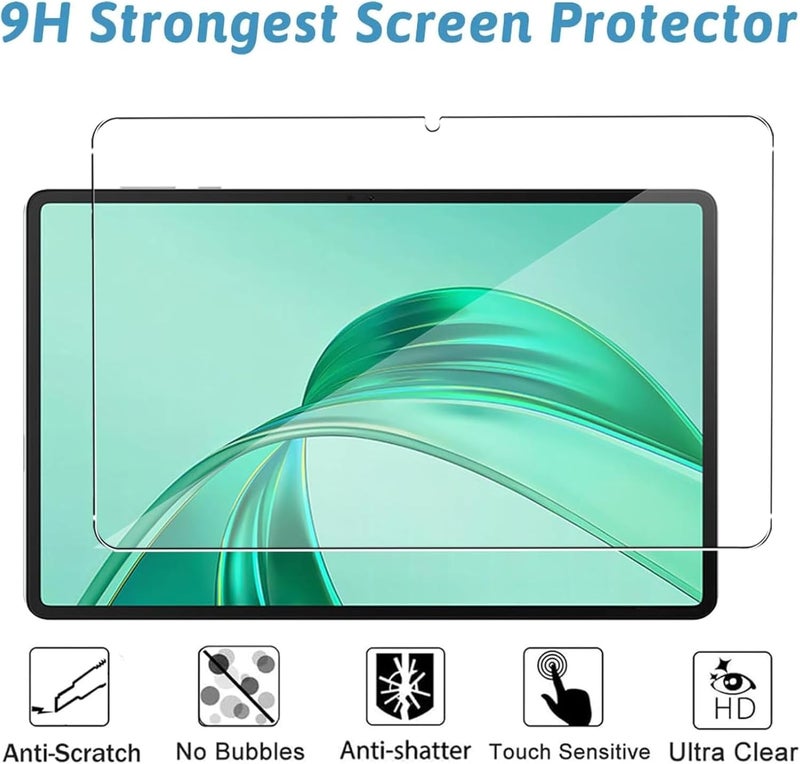 Vurtboly Multi-purpose fine material 2Pack Screen Protector Compatible with Honor Pad X8a 11inch 2024, 9H Hardness Tempered Glass Film, Ultra Resistant Anti-Fingerprints HD-Clear Tablet Film for Honor Pad X8a 11inch 2024 KSA standard compatible design - Image 3
