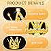 FFNIU 18 Pcs Crown Cake Topper Mini Tiara Birthday Cake Toppers Mini Crown for Flower Arrangements Women Lady Girl Wedding Baby Shower Birthday Party - Image 4