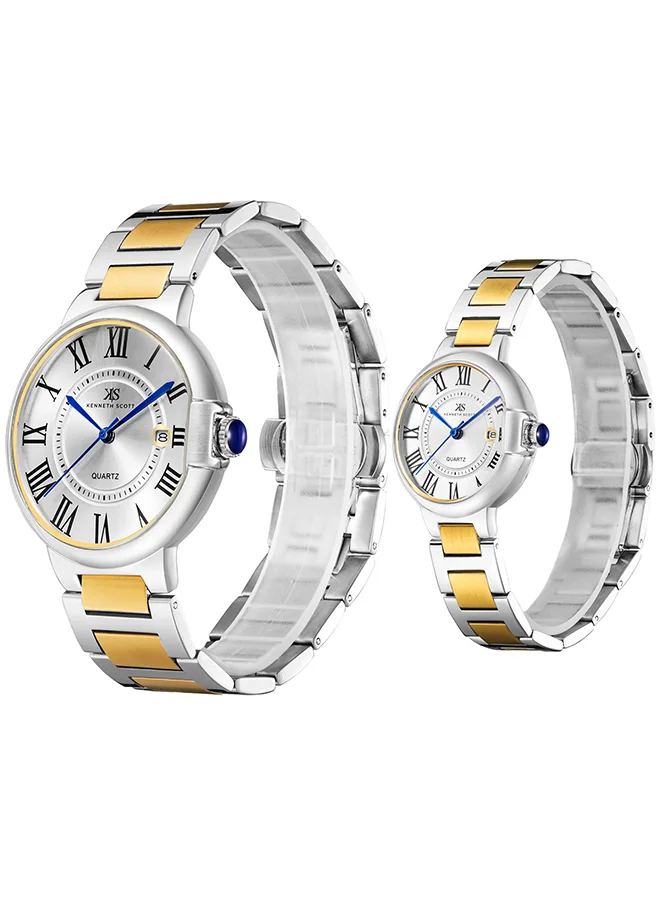 كينيث سكوت Kenneth Scott Analog Couple  Watch - K23053P-TBTW