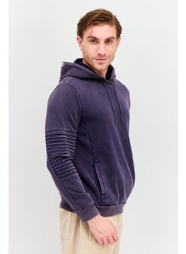 INC Men Hooded Long Sleeves Solid Sweatshirt, Navy  - Image 2