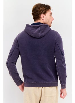 INC Men Hooded Long Sleeves Solid Sweatshirt, Navy  - Image 3