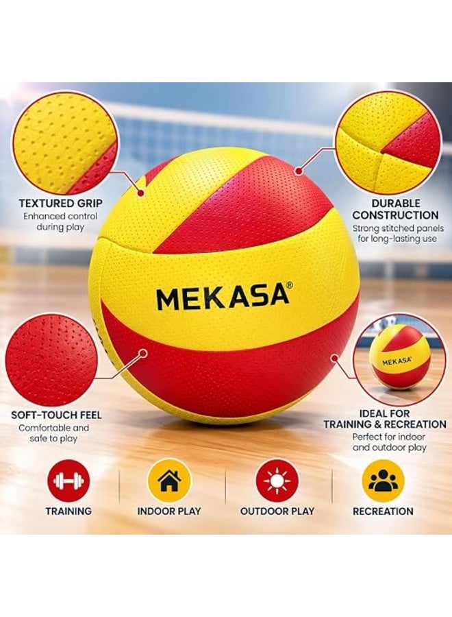 First Choice Professional Volleyball, Official Size 5 (21 cm Diameter, 265g), Soft-Touch Textured Grip Indoor & Outdoor Training Ball - Image 5