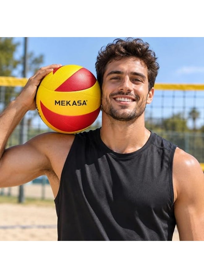 First Choice Professional Volleyball, Official Size 5 (21 cm Diameter, 265g), Soft-Touch Textured Grip Indoor & Outdoor Training Ball - Image 3