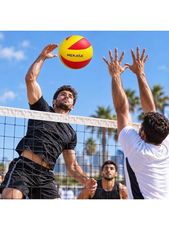 First Choice Professional Volleyball, Official Size 5 (21 cm Diameter, 265g), Soft-Touch Textured Grip Indoor & Outdoor Training Ball - Image 4