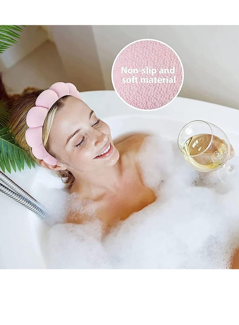 2Pcs Makeup Hairband, Bath & Wash Makeup Sponge Hairband, Facial Makeup Spa Headband Hairband for skin care, makeup, face wash, sports, spa and yoga - Image 5