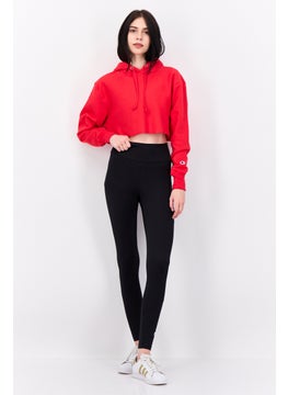 Champion Women Sportswear Fit Long Sleeve Outdoor Sweatshirt, Red  - Image 2