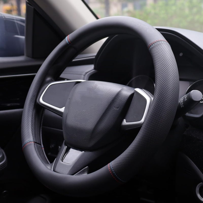 XHRING Nappa Leather Steering Wheel Cover for Mazda - Image 3