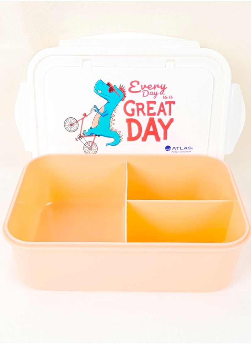 ATLAS 3-Compartment Lunch Box Multicolour  - Image 3