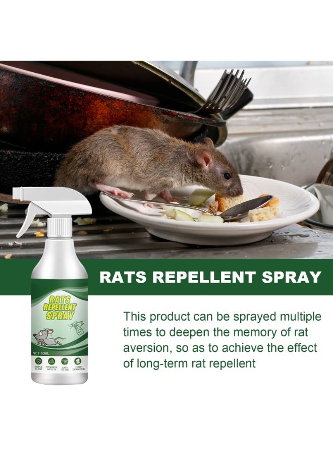 KASTWAVE 60ml Mouse Repellent Spray for Indoor Use,  Natural Extract with Pleasant Scent, Non Toxic, Free Fly Trap Perfect Alternative to Traps & Bait  - Image 5