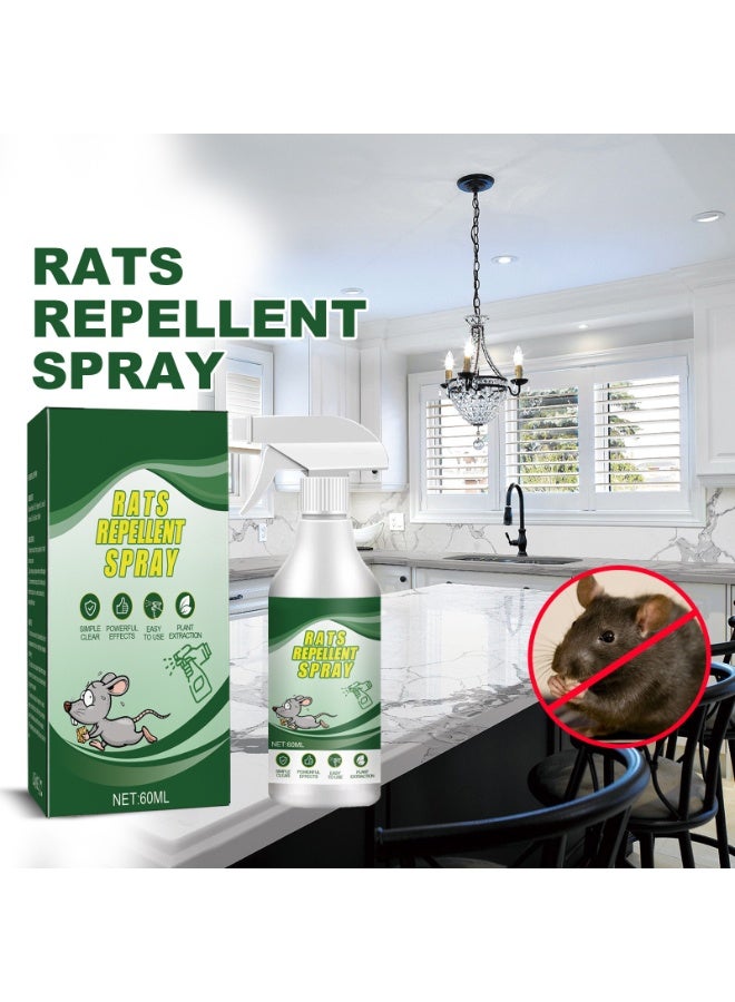 KASTWAVE 60ml Mouse Repellent Spray for Indoor Use,  Natural Extract with Pleasant Scent, Non Toxic, Free Fly Trap Perfect Alternative to Traps & Bait  - Image 4