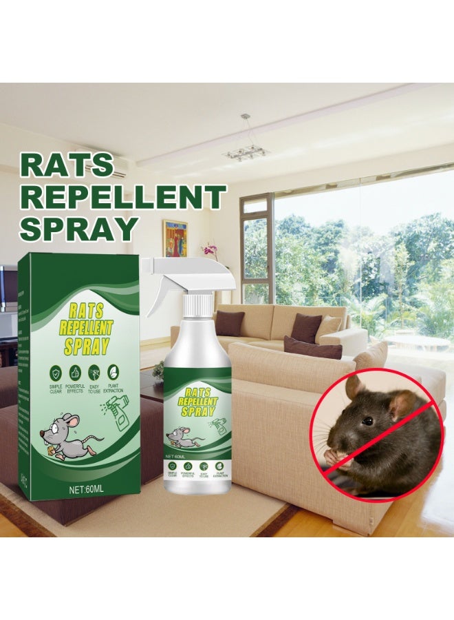 KASTWAVE 60ml Mouse Repellent Spray for Indoor Use,  Natural Extract with Pleasant Scent, Non Toxic, Free Fly Trap Perfect Alternative to Traps & Bait  - Image 2