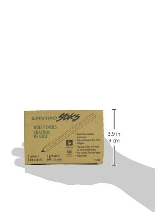 Dixon Pre-Sharpened EnviroStiks Golf Pencils, #2 HB Lead, Pack of 144 (DIX15099) - Image 3