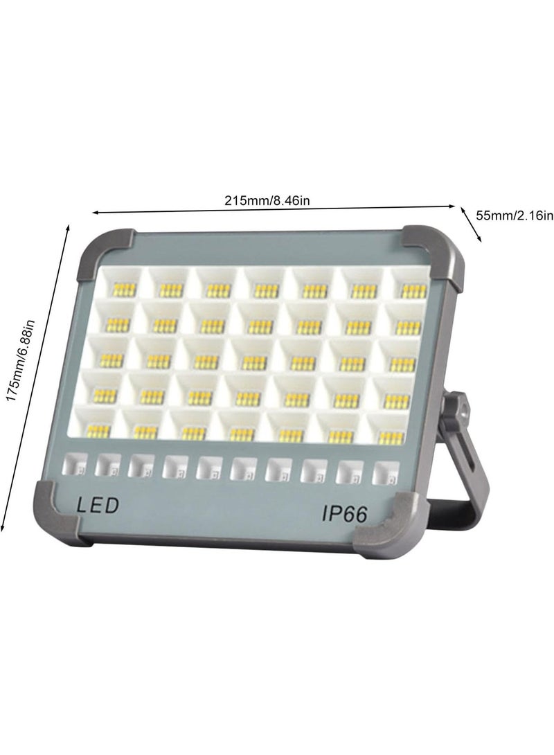 سمارتكس مصباح كشاف LED ممتاز مقاوم للماء يعمل بالطاقة الشمسية، مصباح عمل يدوي، فانوس تخييم بأربعة أوضاع إضاءة، ضوء نهاري، مناسب للممرات والمتاجر والحدائق والتخييم في الأماكن المغلقة والمفتوحة. - Image 5
