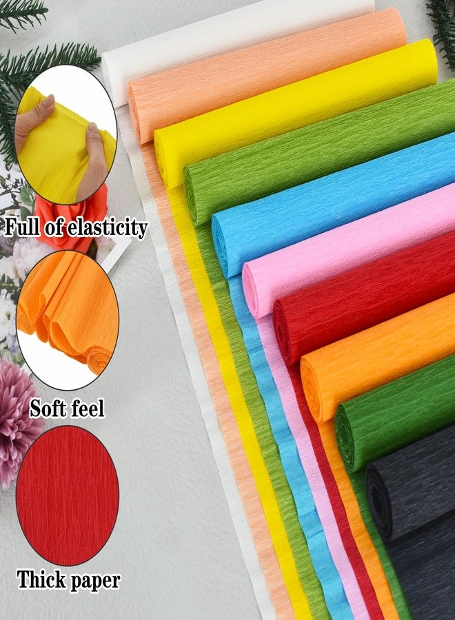 BEISHIDA White Crepe Paper Roll, 9.8 Inch Wide 8ft Long Crepe Paper Sheet for Flower Making, Wedding Ceremony, Birthday Holiday Halloween Party Decoration,DIY Craft(2Rolls) - Image 2