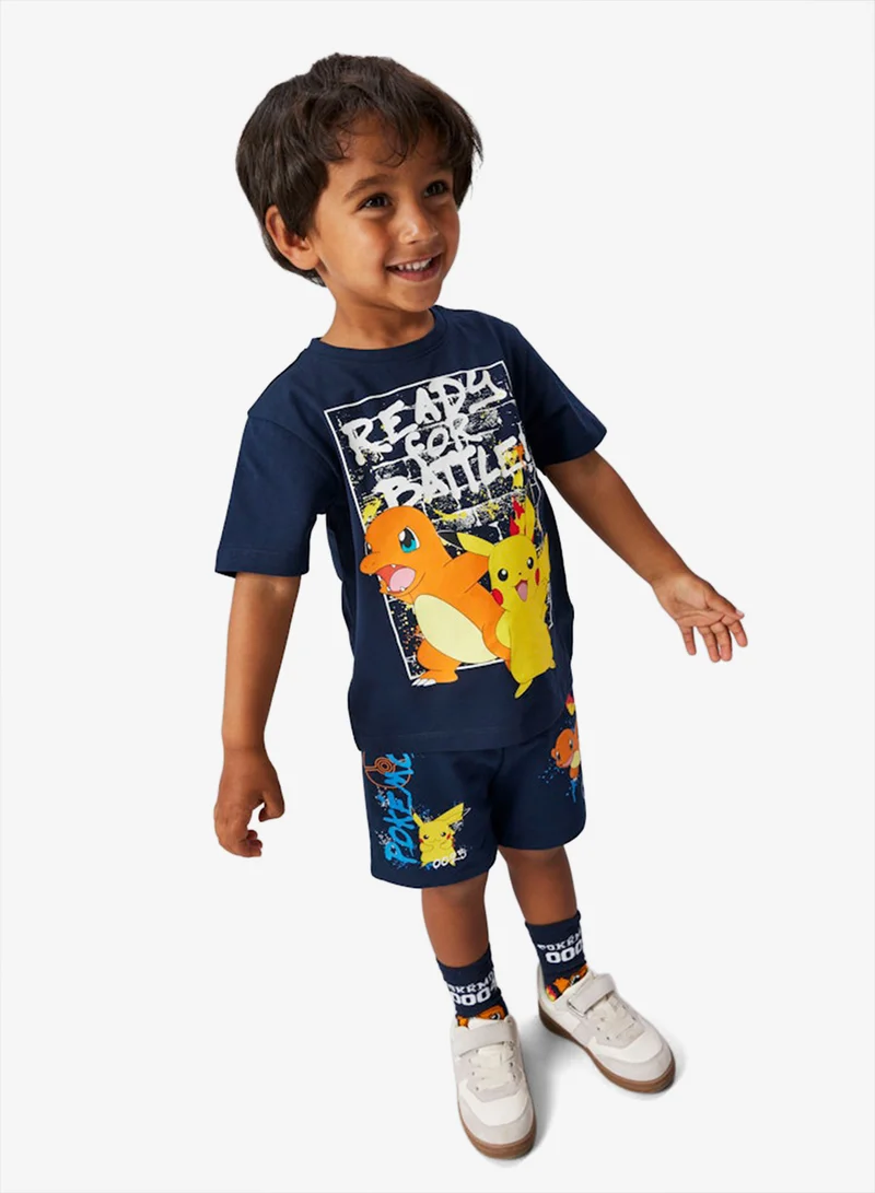 NAME IT Kids Pokemon Drawstring Sweat Shorts