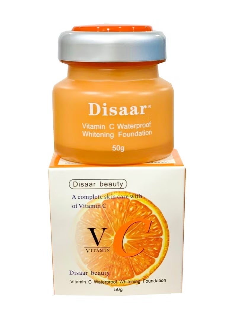 Disaar Vitamin C Waterproof Whitening Foundation - 50 G - Image 1