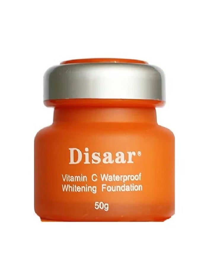 Disaar Vitamin C Waterproof Whitening Foundation - 50 G - Image 2