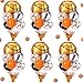 Civaner 6 Sets Basketball Party Balloons Stand Kit with Foil Balloons Sports Themed Table Centerpieces Basketball Senior Night Decorations for Sports Birthday Party Game Baby Shower Decoration - Image 2