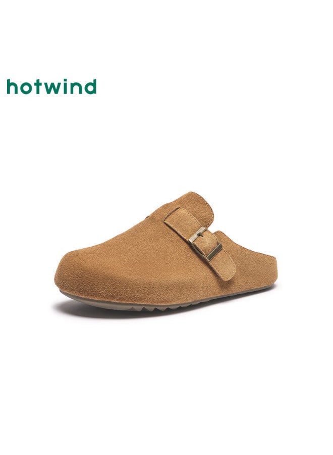 Hotwind Men's Casual Birkenstock Style Retro Fashion Closed-toe Slippers - Image 1