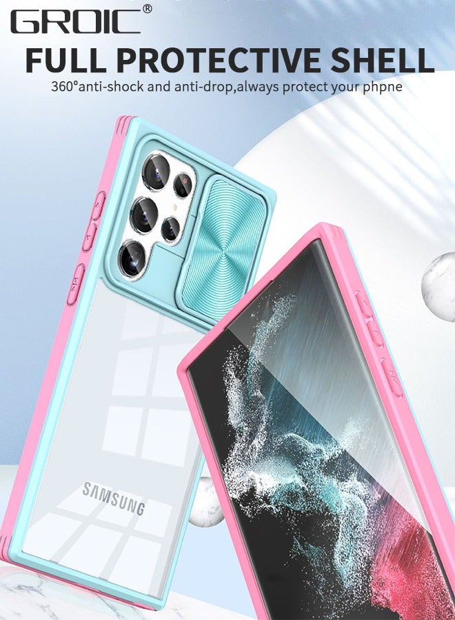 GROIC Compatible Samsung Galaxy S23 Ultra Case, Lens Protection Phone Case, Lens Slide Cover Collision Avoidance Phone Cover,Shockproof Phone Shell for Galaxy S23 Ultra 6.8 Inch - Image 2