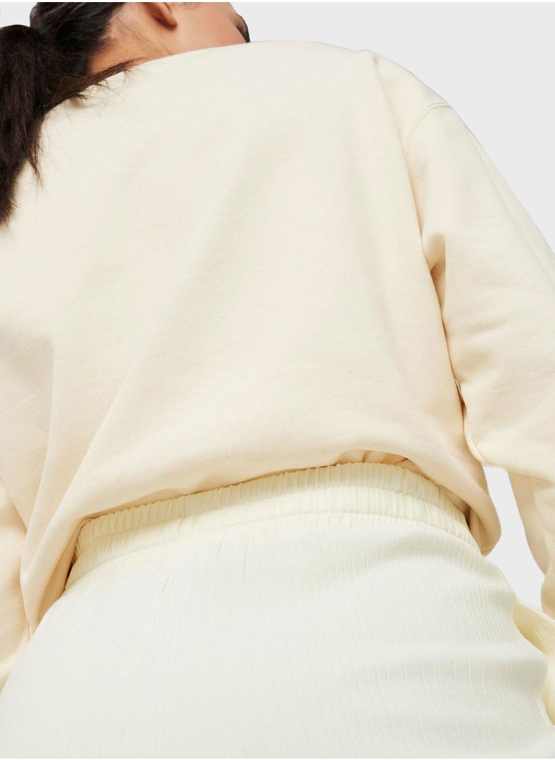 PUMA - Classics Ribbed Relaxed Pants - Image 1