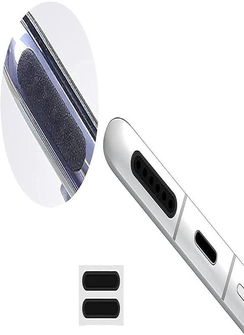 Mesh Anti Dust Proof Adhesive Sticker Compatible with iPhone Speaker (Pack of 2)