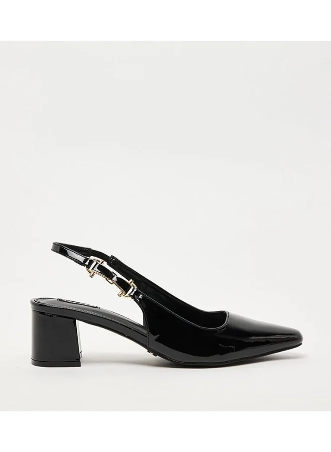 ناين ويست D-VERONICA Block Heel Slingback Pumps