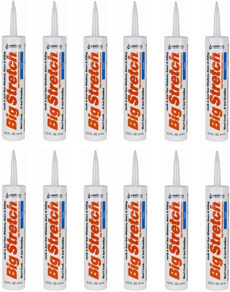 sashco Big Stretch Big Stretch Clear Acrylic Caulk 10.5 oz. - Image 1