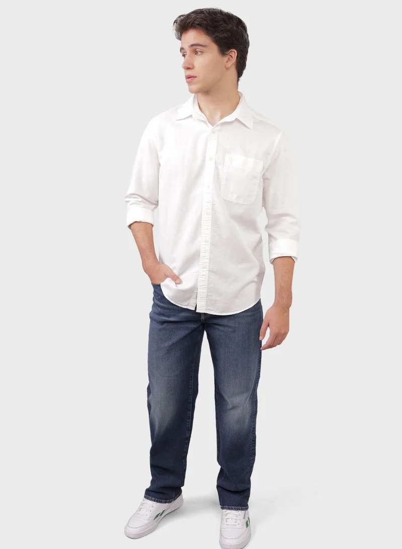 امريكان ايجل Essential Button Up Classic Fit Shirt