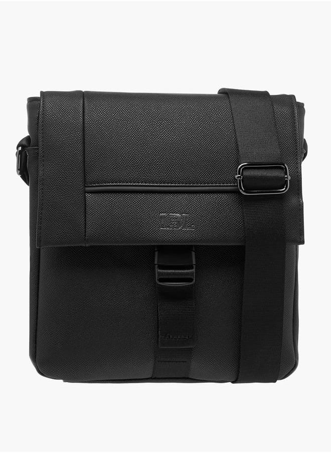 LBL by Shoexpress Men Textured Crossbody Bag with Adjustable Strap  - Image 2