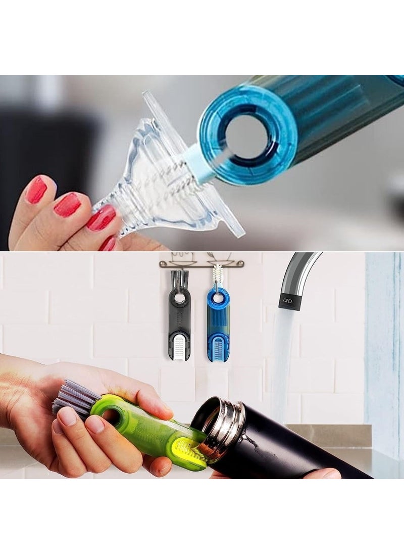 Buffer - ® 3-Function Practical Bottle Cleaning Brush Multi-Purpose Brush for Kitchen Bathroom Vehicle Keyboard Window Grooves - Image 1