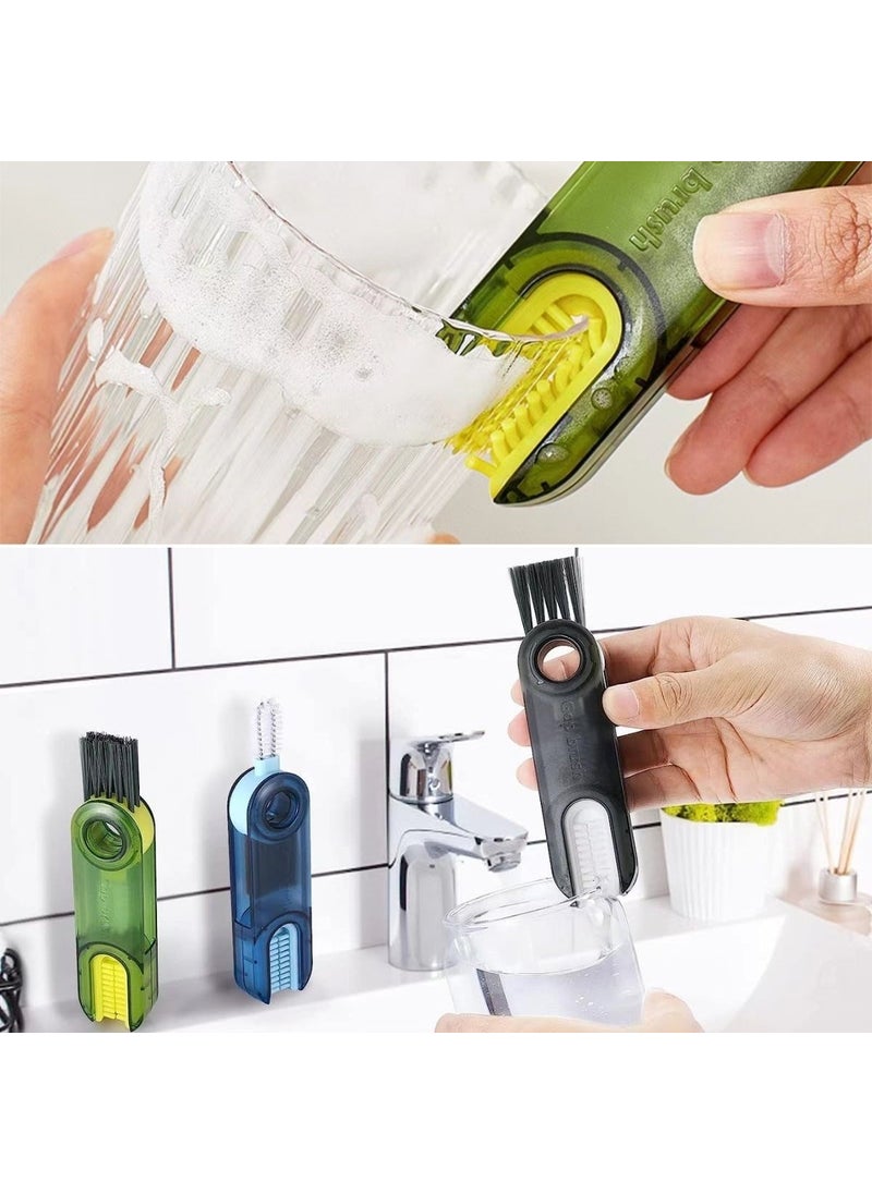 Buffer - ® 3-Function Practical Bottle Cleaning Brush Multi-Purpose Brush for Kitchen Bathroom Vehicle Keyboard Window Grooves - Image 1