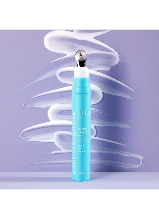 TULA TULA Skin Care Instant De-Puff Eye Renewal Serum - Dark Circles Under Eye Treatment, Reduce Puffiness and Signs of Wrinkles, 0.5 fl oz.  - Image 3