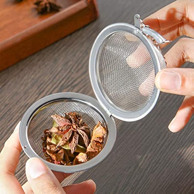 Tealand Durable Stainless Steel Tea Ball With Chain Strainer To Brew Green Black Herbal Oolong Puer Loose Tea Leaf - Image 5