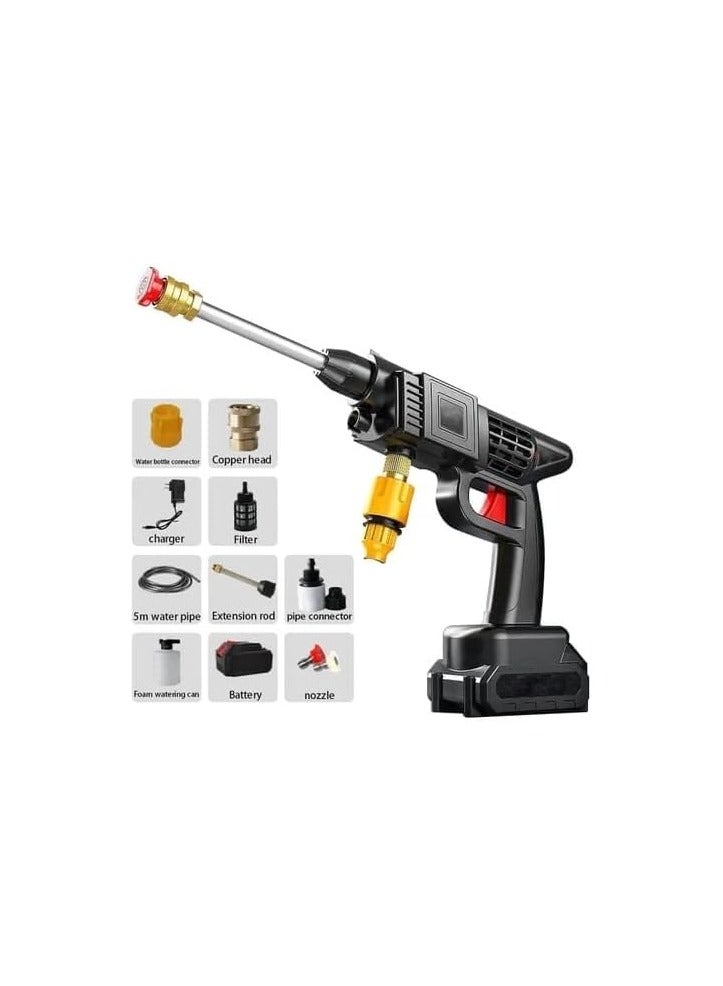 SHEZA STAR Cordless High Pressure Car Washer, 48V Battery, With Accessories - Image 2