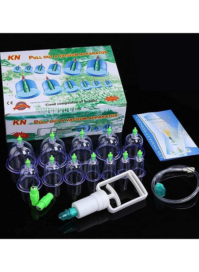DubaiGallery 12-Piece Vacuum Body Cupping Therapy Cups  - Image 1