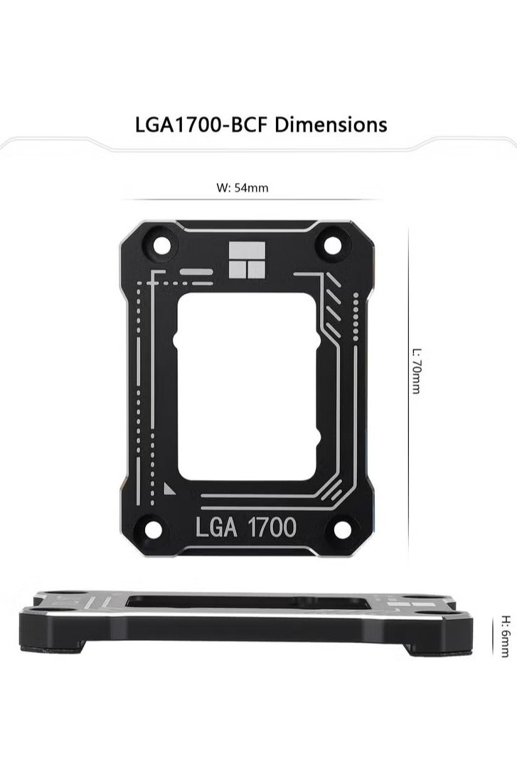 ثيرمالرايت مثبت مانع انحناء وحدة المعالجة المركزية LGA1700 BCF V2 معالج انتل ومثبت للأجيال 12 13 14 الجيل دعامة تثبيت تصحيح المناسبة لانتل LGA17XX الوضعية 4-Pin - Image 2