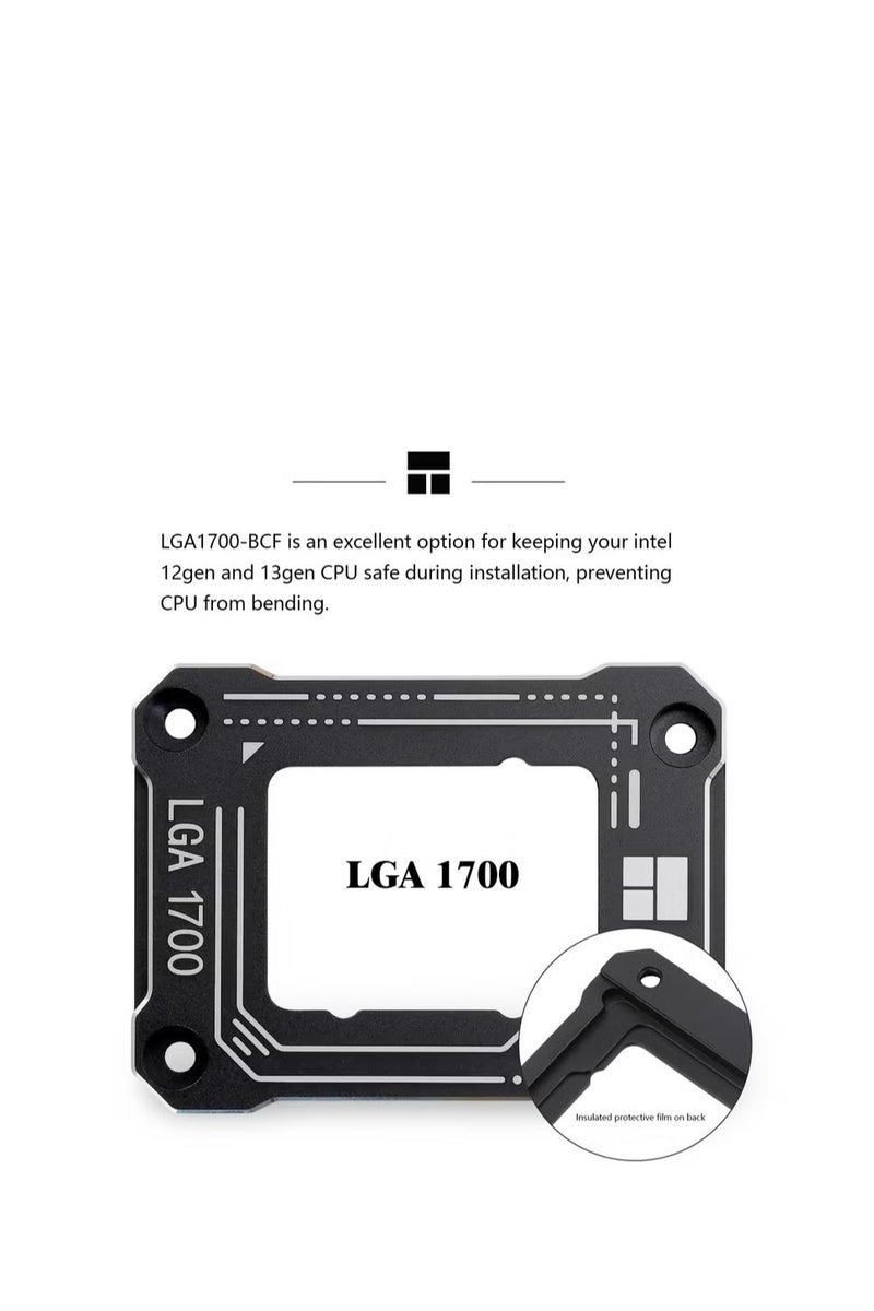 ثيرمالرايت مثبت مانع انحناء وحدة المعالجة المركزية LGA1700 BCF V2 معالج انتل ومثبت للأجيال 12 13 14 الجيل دعامة تثبيت تصحيح المناسبة لانتل LGA17XX الوضعية 4-Pin - Image 5