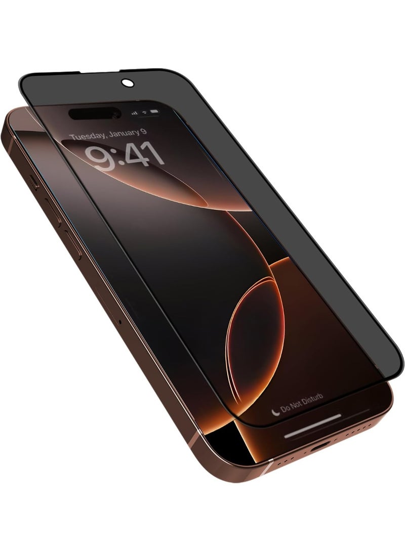 واقي شاشة الخصوصية لجهاز iPhone 16 Pro Max، غشاء سيراميك غير لامع، مضاد للتجسس، لاصق كامل، واقي شاشة مرن غير قابل للكسر - Image 1
