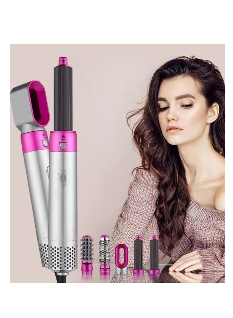 5 in 1 one-step hair dryer and volumizer hot air brush for Straightening Curling Drying - Image 1