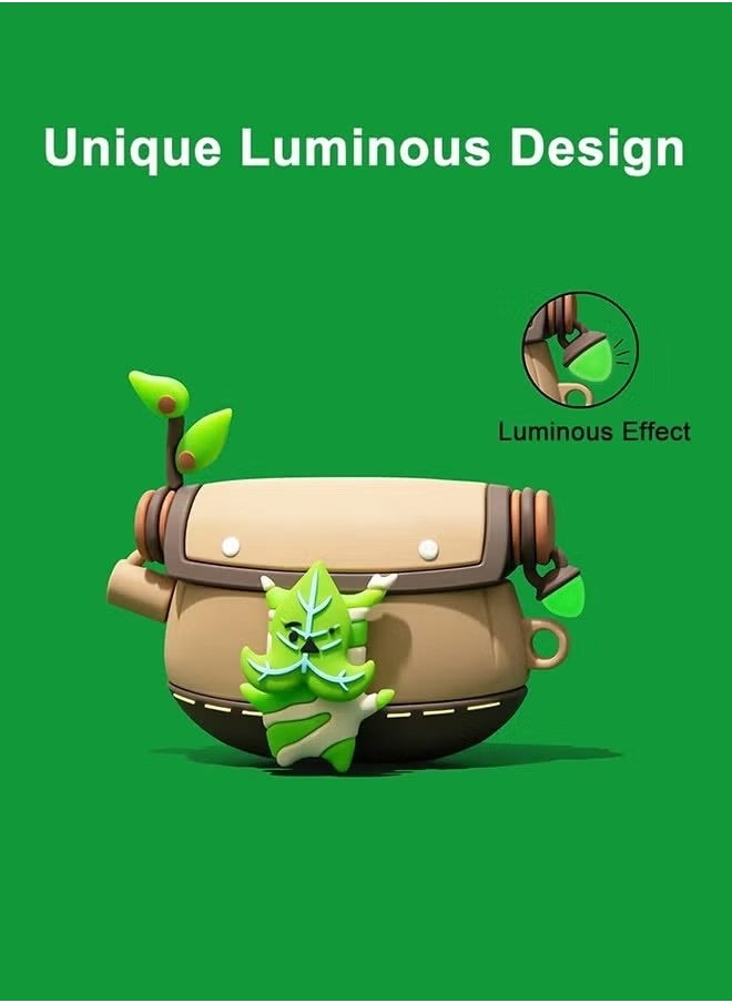Generic - Air Pods Pro 2 Generation Protective Case Zelda Tears of the Kingdom, Compatible Air Pods Pro 1st/2nd with Luminous Pendant Carabiner, Funny Unique 3D Soft Silicone Shockproof Protective Skin Case C - Image 1